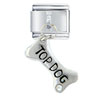 Dangle Top Dog Bone Italian Charm