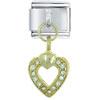 Open Heart Italian Charm