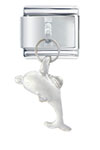 Dolphin Silver Italian Charm