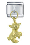 Dangle Golden Lamb Dangle Italian Charm