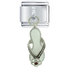 Rhinestone Sandal White Italian Charm