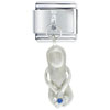 Dangle Blue Rhinestone Sandal Italian Charm