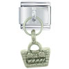 Basket Purse  Silver   Italian  Charm