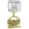 Classic Purse  Gold   Italian   Charm 