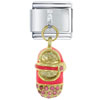 Baby Shoe Hot Pink Italian Charm