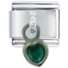 Dangle  May  Heart Italian Charm