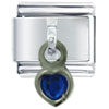 Dangle September Heart Italian Charm