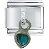 Dangle December Heart Italian Charm