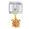Turtle Red Italian Charm