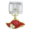 Dangle Red Hat Dangle Italian Charm