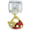  Stone  Purse Red  Italian   Charm 