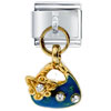  Stone  Purse Turquoise  Italian   Charm 