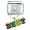 Colorful Best  Friend  Logo Italian Charm