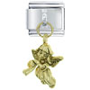 Golden Musical Angel Italian Charm
