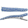 Blue Flower Fimo Hair Clip