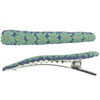 Green Flower Fimo Hair Clip