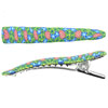 Flower And Spirals Fimo Hair Clip