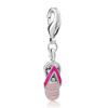 Purple Sandal Dangle European Beads