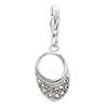 April Birthstone Sun Hat Dangle 925 Sterling Silver Clasp Charms