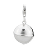 Gorgeous Hemispherical With Pattern Dangle Sterling Silver Clasp Charms