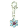 Peridot Color Flower Clasp Charm