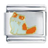 Orange Cat Italian Charm