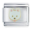 White Puppy Face Italian Charm