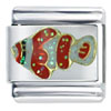 Glitter Clown  Fish   Italian   Charm 