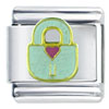  Love  Heart Lock  Italian  Charm