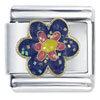 Glitter  Flower  Italian Charm