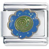 Swirl  Flower   Italian   Charm 