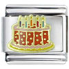 Red Birthday Cake Italian Charm