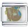 Peach Cat Italian Charm