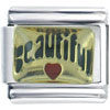 Beautiful  Heart   Italian   Charm 