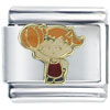 Little Girl Basketball Player Italian Charm