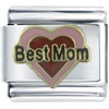 Heart Best Mom Italian Charm