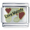 Love Melody Heart Italian Charm