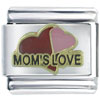 Moms Love Heart Italian Charm