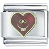 Bucktooth Heart Italian Charm