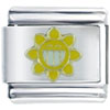 Happy Sun Flower Smiling Italian Charm