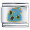 Fat Blue Cat Italian Charm