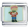 Hand Painted Boy Italian Charm