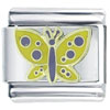 Yellow Butterfly Italian  Charm 