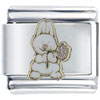 Love Bunny Flower Italian Charm