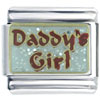 Red Daddys Girl Italian Charm