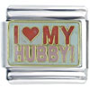 Heart Love Hubby Italian Charm