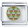 Four Colored  Hearts  Italian Charm