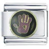 Pink Hand Italian Charm