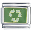 Recycle Symbol Italian Charm