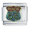 Glitter Route 66 Italian Charm